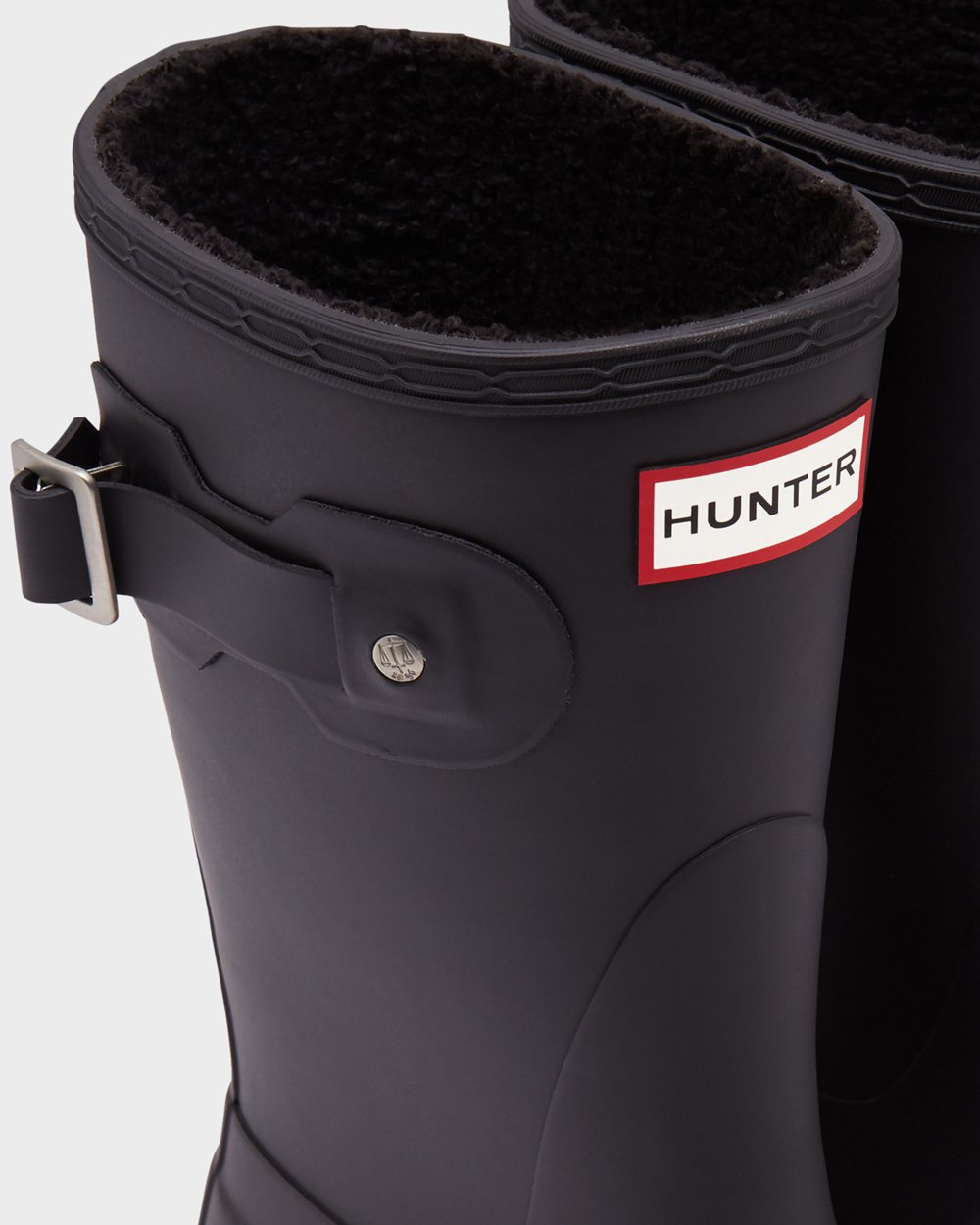 Botas de Lluvia Cortas Hunter Mujer - Original Insulated - Negros - DTIKOUN-50